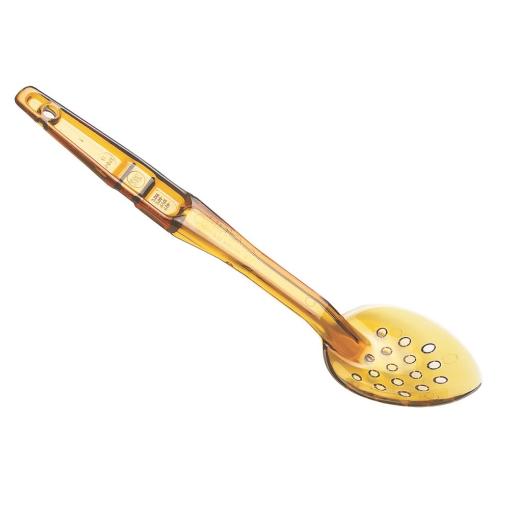 Cambro Perforated Amber High Heat Camtensil&reg; 13" Deli Spoon