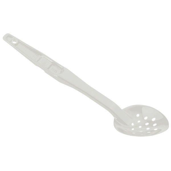Cambro Perforated White Camwear&reg; 13" Serving Spoon