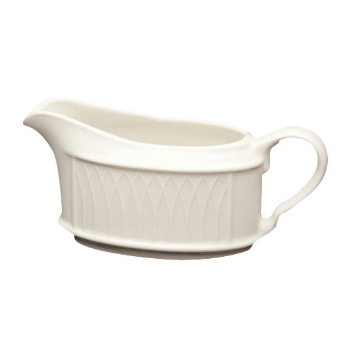 Homer Laughlin China Gothic&reg; Undecorated Small 6.5 oz Sauceboat