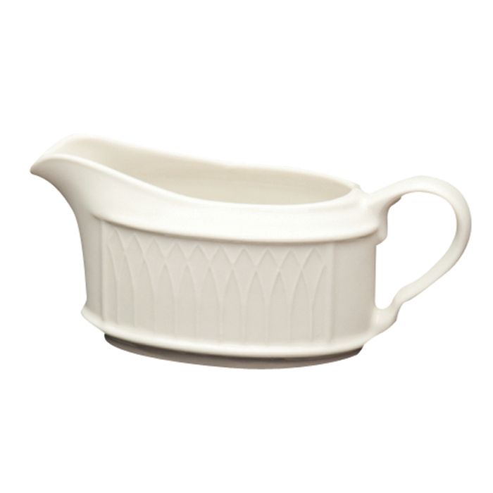 Homer Laughlin China Gothic&reg; Undecorated Large 11.75 oz Sauceboat