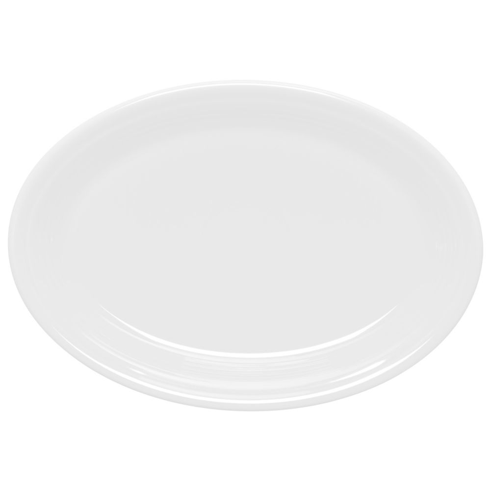 Homer Laughlin China Fiesta&reg; White 13-5/8" Oval Platter