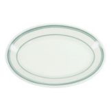 Homer Laughlin China Green Band Oval 7" Platter