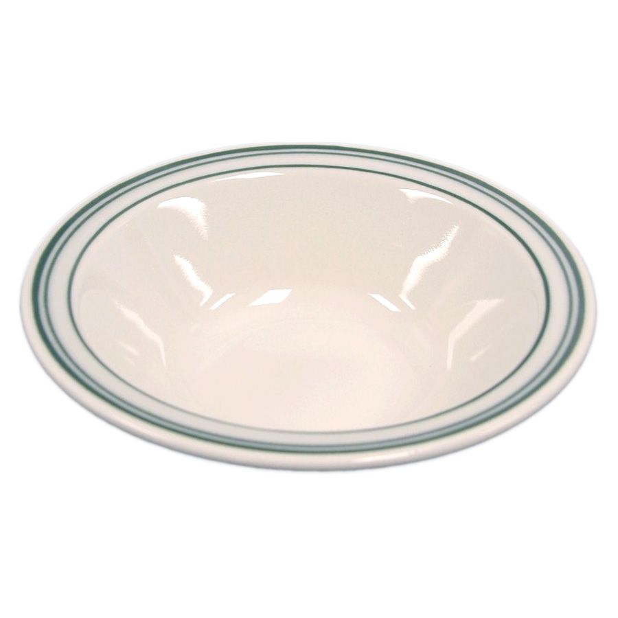 Homer Laughlin China Green Band Narrow Rim 9 oz Grapefruit Dish