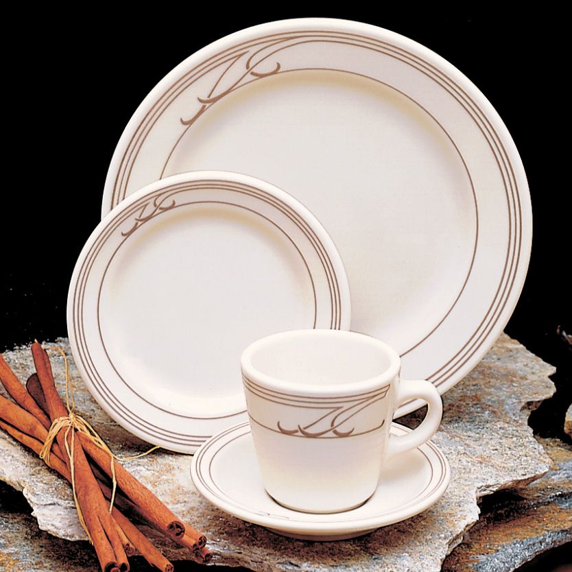 Homer Laughlin China Heartland Mocha&copy; RE 13 oz Rimmed Soup Bowl