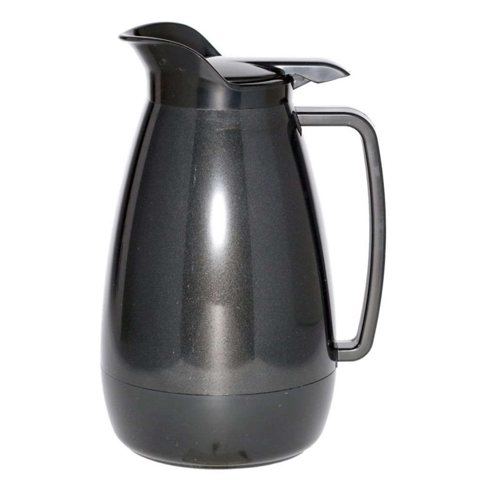 Service Ideas Thermo-Serv&reg; 2 liter Black Flip Top Server
