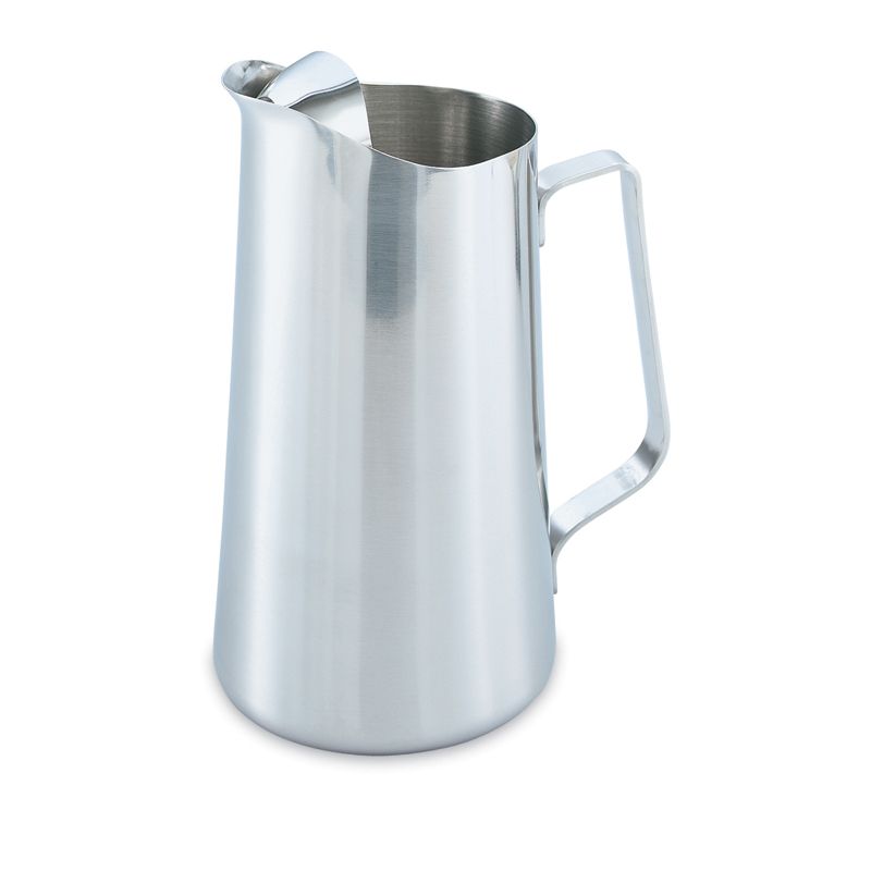 Mirror Finish S/S Water Pitcher w/ Ice Guard, 2 Qt