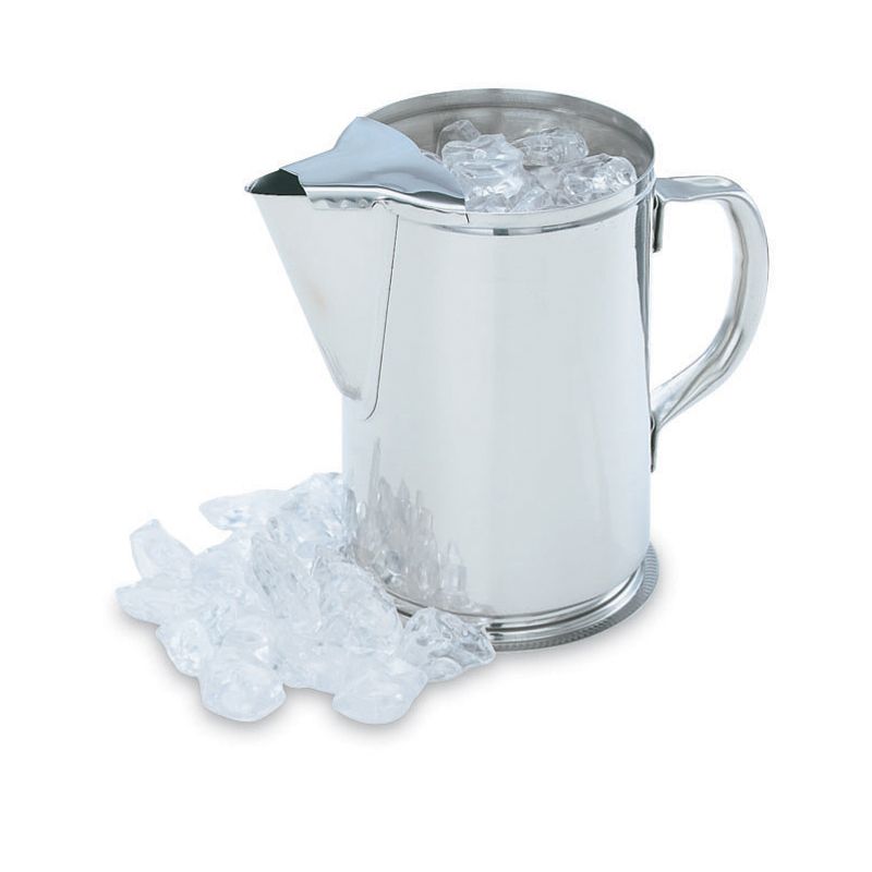 Vollrath S/S Hollow Handle 2 Qt Water Pitcher w/ Ice Guard