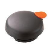 Service Ideas Black Push Button Lid with Orange Trigger