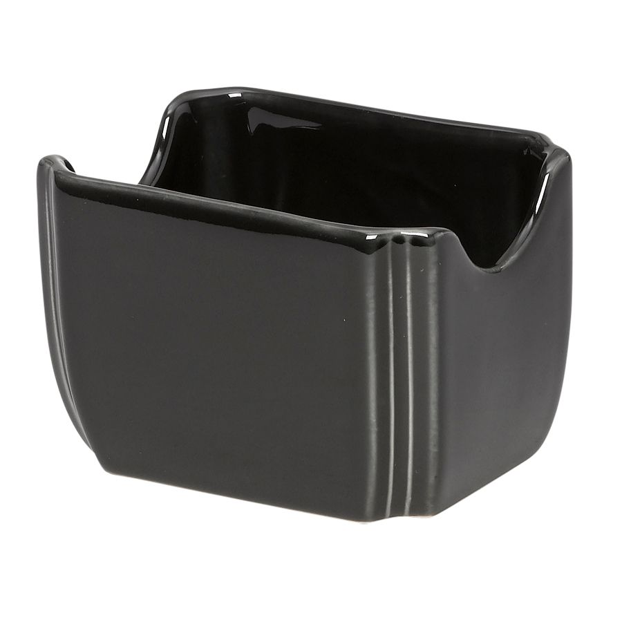 Homer Laughlin China Fiesta&reg; Black 4" Sugar Packet Holder