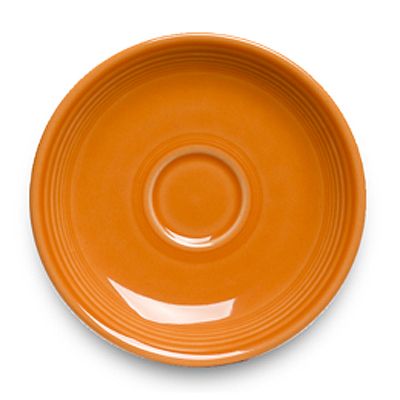 Homer Laughlin Colorations&trade; Tangerine 6-3/4" Jumbo Saucer