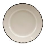 Homer Laughlin China Carolyn Styleline Black 9-3/4" Plate