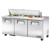 True&reg; 2-Door 16-Pan 19 Cu Ft S/S Sandwich & Salad Unit