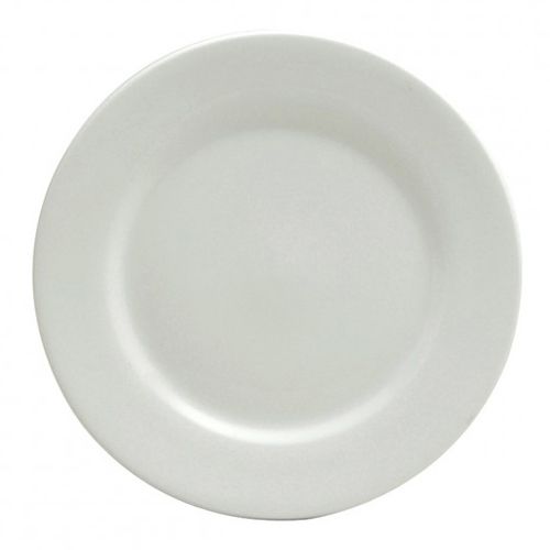 Oneida Delco Ceramicor Bright White Rolled Edge Plate, 7&frac12;"