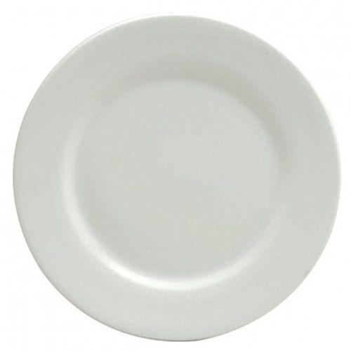 Oneida Delco Ceramicor Bright White Rolled Edge Plate, 5&frac12;"