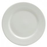 Oneida Delco Ceramicor Bright White Rolled Edge Plate, 5&frac12;"