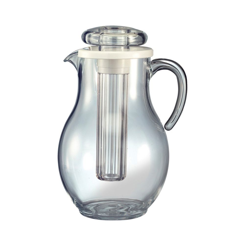 Service Ideas Acrylic 3.3 liter Ice Tube Smooth Body Pitcher