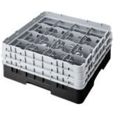 Camrack Black 16 Comp 6-7/8 in. Full Size Glass Rack w/3 Extenders