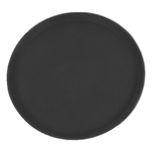Thunder Group Black Round Serving Tray
