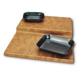 Delfin 24" x 30" x 3" Natural Two-Tiered Step Riser