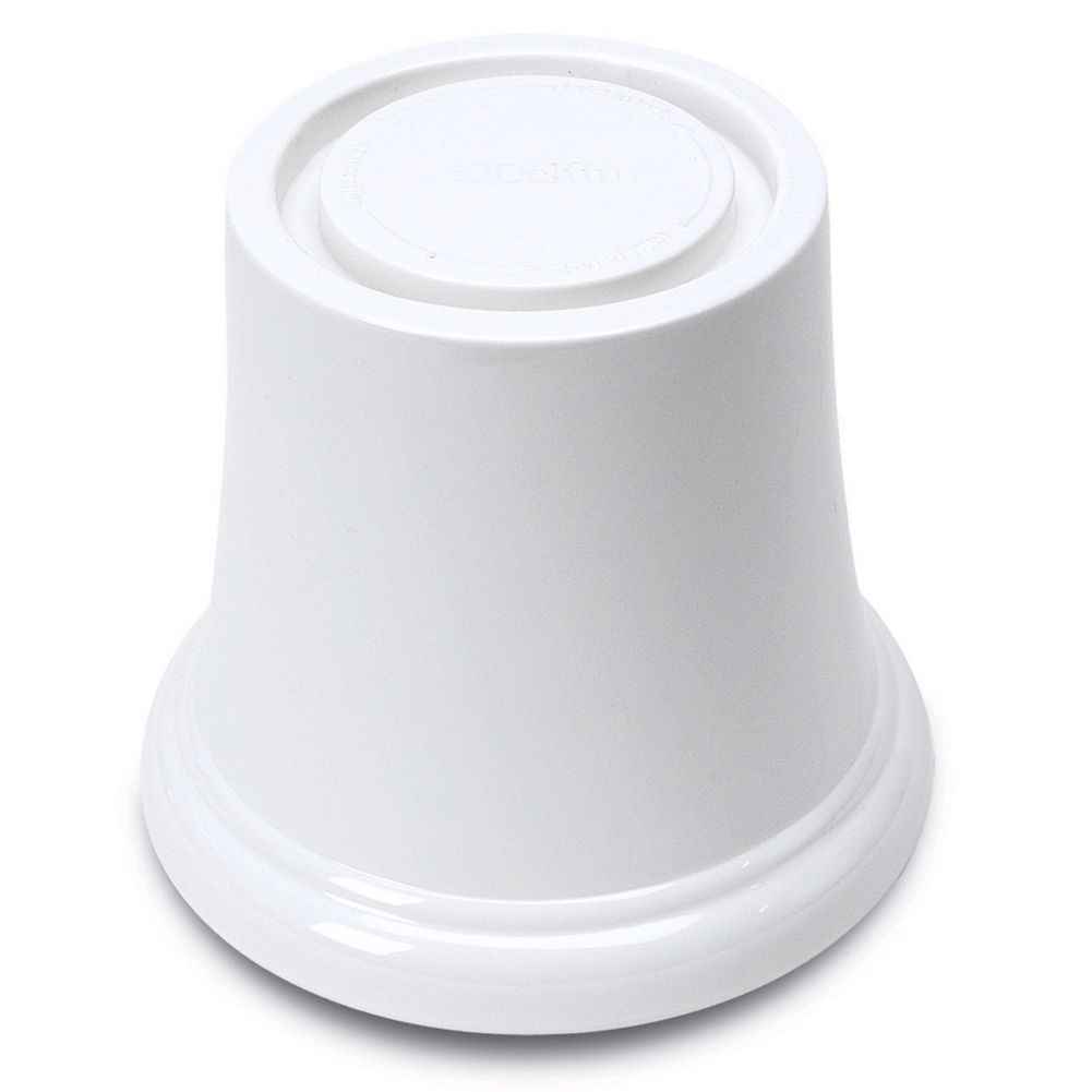 Delfin 5.5" x 5.5" x 4.75" White Round Pedestal