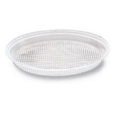 Delfin 9.5" x 1" Clear Round Prism Tray