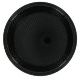 Delfin 10" x 10" Black Round Ice Bowl