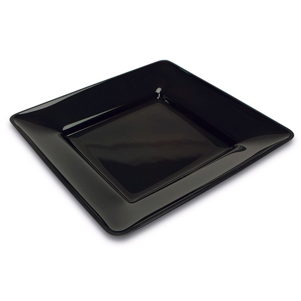 Delfin 12" x 12" x 1.5" Black Pacific Rim Square Tray