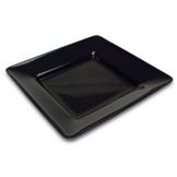 Delfin 12" x 12" x 1.5" Black Pacific Rim Square Tray
