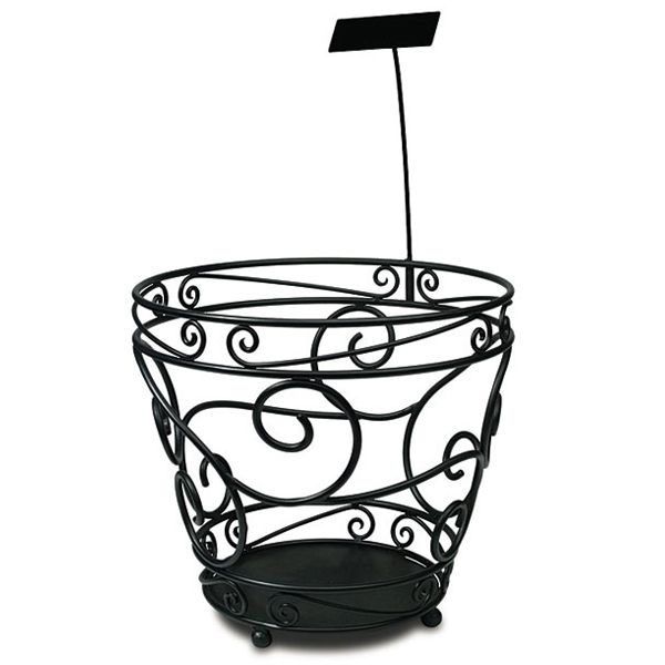 Delfin 18" x 18" Black Santa Fe Floor Merchandiser
