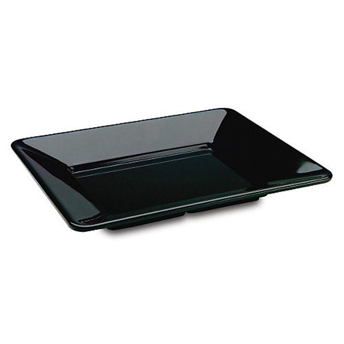 Delfin 12" x 10" x 1.5" Black Pacific Rim Tray