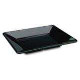 Delfin 12" x 10" x 1.5" Black Pacific Rim Tray