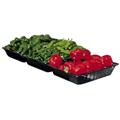 Plastic Wicker Basket w/o Holes, 12 x 16 x 3