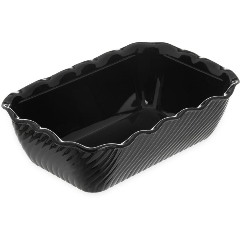 Carlisle Tulip Deli Crock, Black, 5 lb