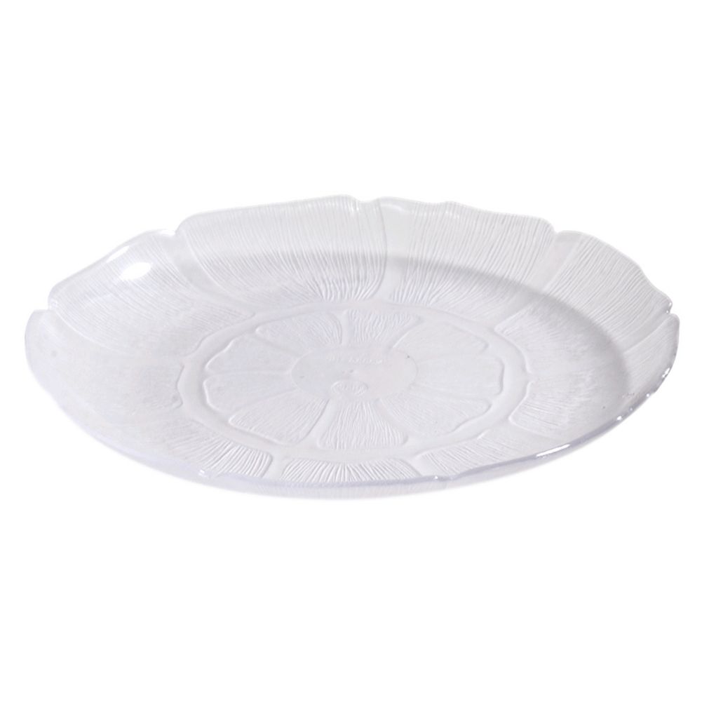 Carlisle Petal Mist Soup / Salad Plate, Clear, 23.9oz