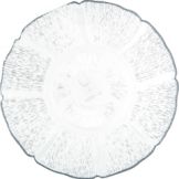 Carlisle Petal Mist Plate, Clear, 7-1/2"