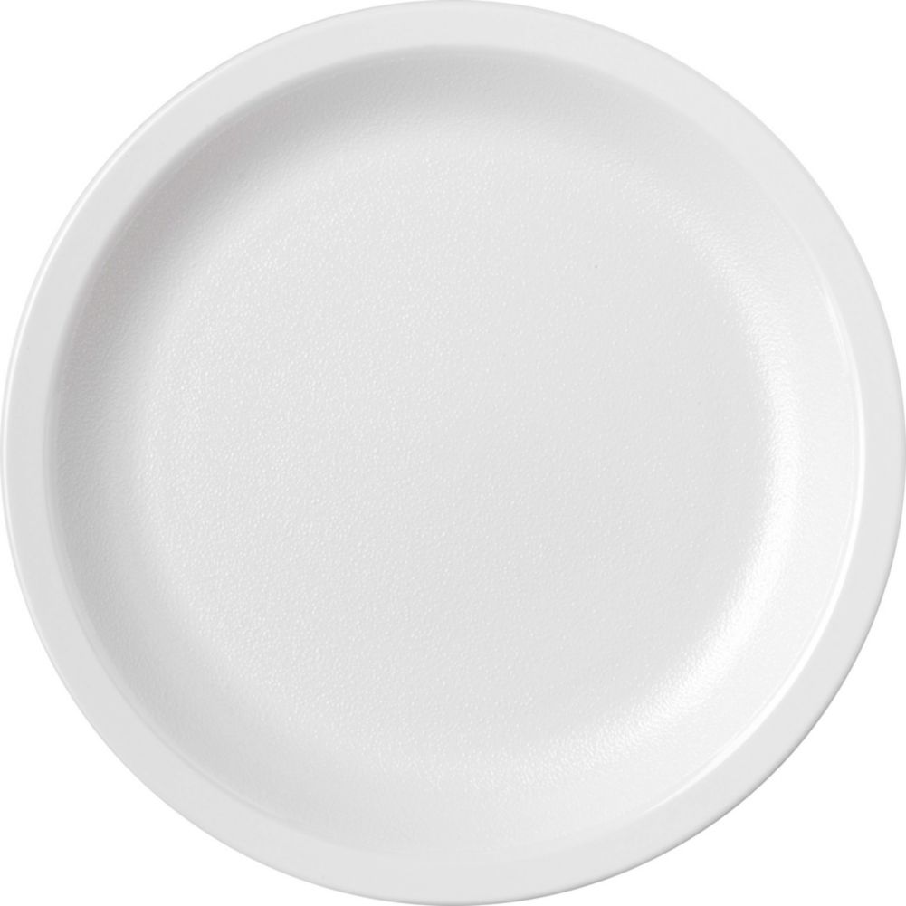 Carlisle&reg; Narrow Rim Polycarbonate Plate, White