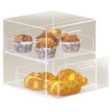 Cal-Mil&reg; 2 Drawer Clear Straight Front Counter Display