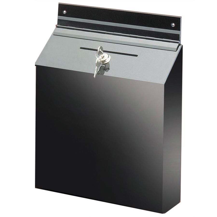Cal-Mil&reg; Acrylic Black Suggestion Box w/Key