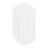 Cal-Mil&reg; Clear Modular 4" Square Lid Organizer with Hardware