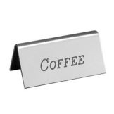 Cal-Mil&reg; Silver "COFFEE" Beverage Tent