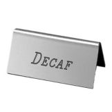 Cal-Mil&reg; Silver "DECAF" Beverage Tent