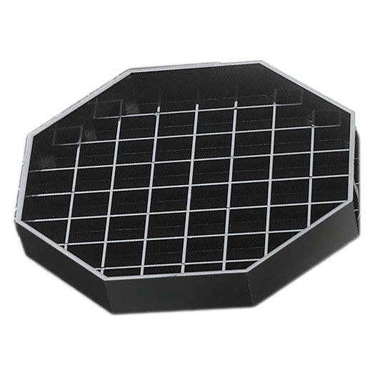 Cal-Mil&reg; Black Octagon 6" Drip Tray