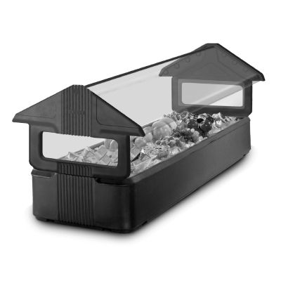 Six Star Table Top Food Bar, Black, 6 Ft
