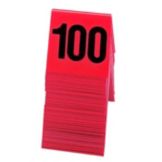 Cal-Mil&reg; 3" x 3" Table Tent (Numbers 76-100)