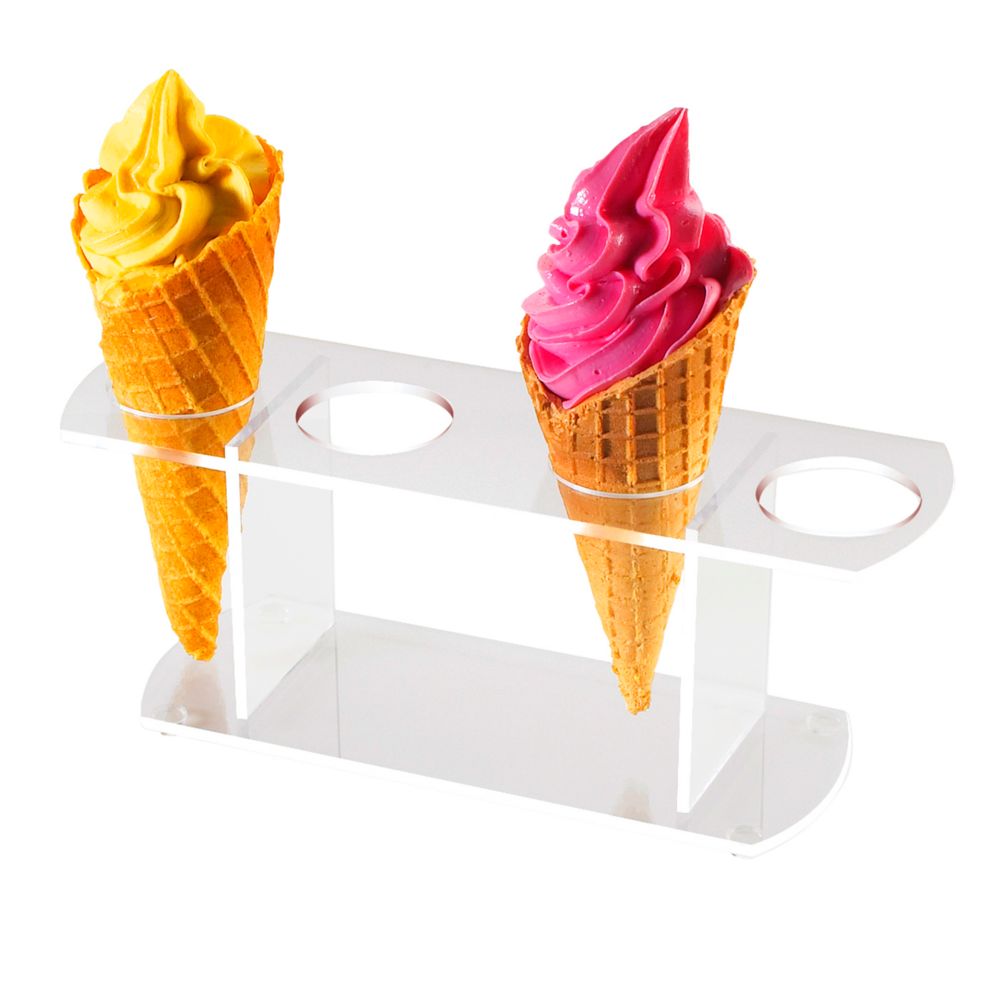 Cal-Mil&reg; Clear Acrylic Waffle Cone Holder