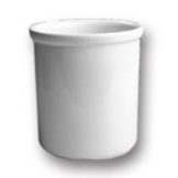Hall&reg; China 1 Gal. White Bain Marie Jar
