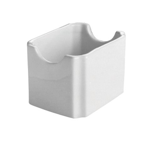 Hall&reg; China Bright White Sugar Packet Holder