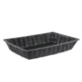Willow Specialties 18" x 12" Black Rectangular Basket