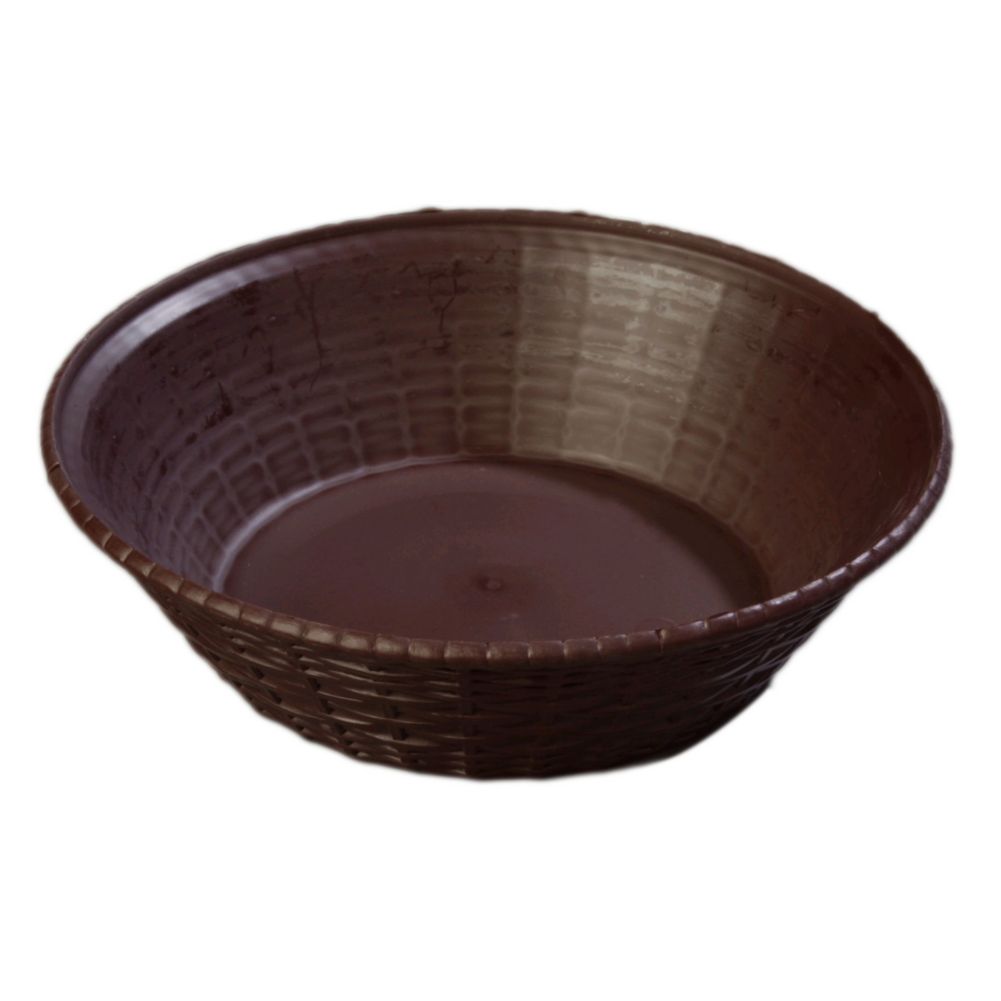 WeaveWear Round Basket, Brown, 9"