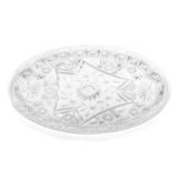 Tablecraft 20" Clear Crystalware Oval Tray